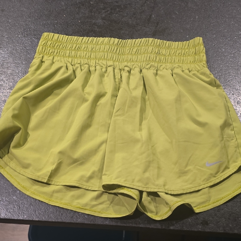 Nike Women's Bright Yellow Athletic Shorts